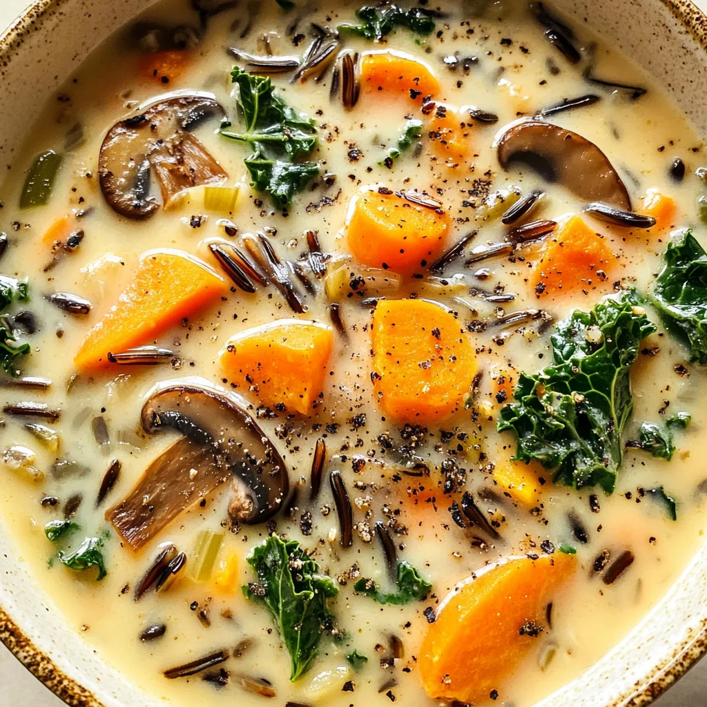 Cozy Autumn Wild Rice Soup
