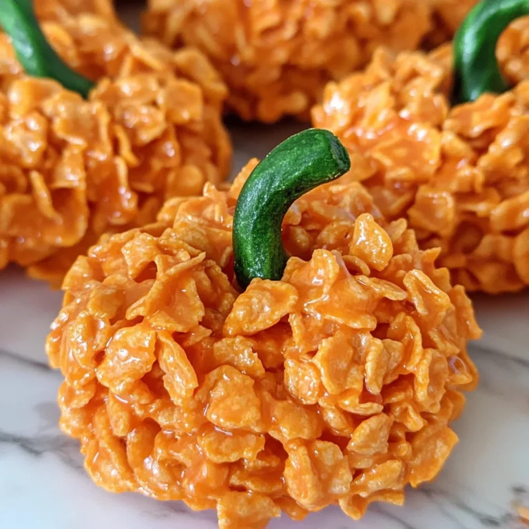 Easy Cornflake Pumpkins