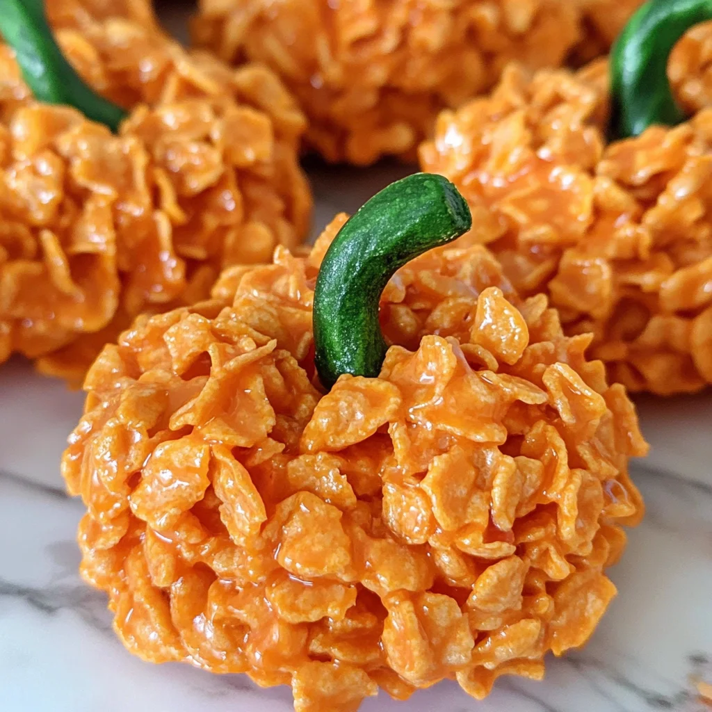 Easy Cornflake Pumpkins