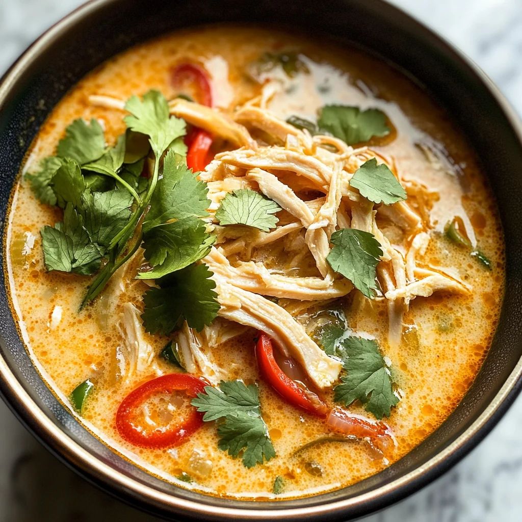 Easy Thai Coconut Chicken Soup