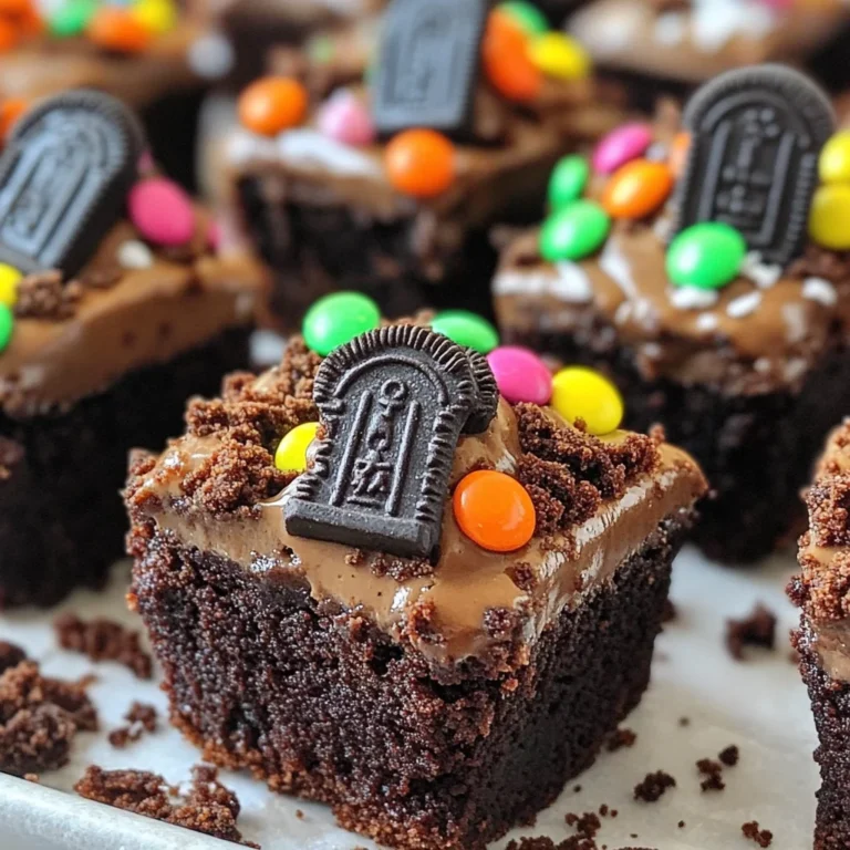 Graveyard Brownie Bites