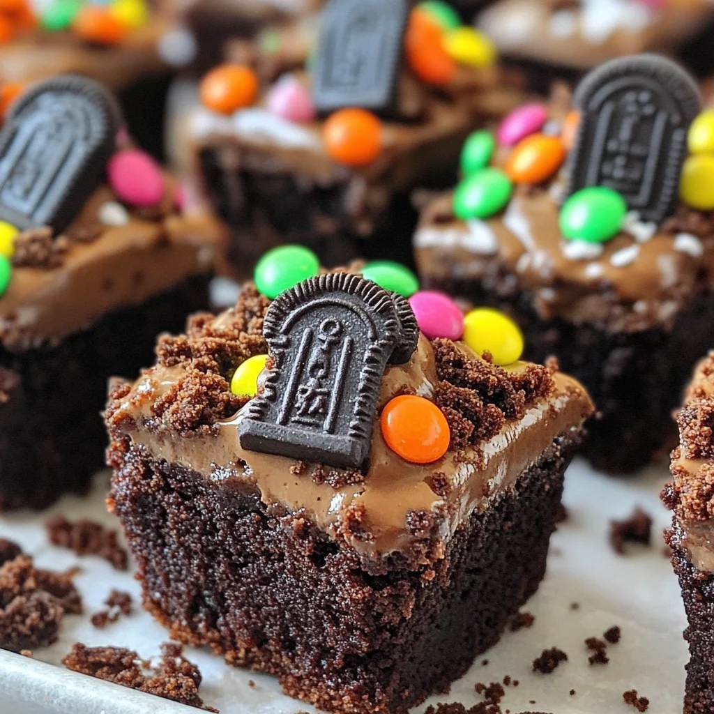 Graveyard Brownie Bites