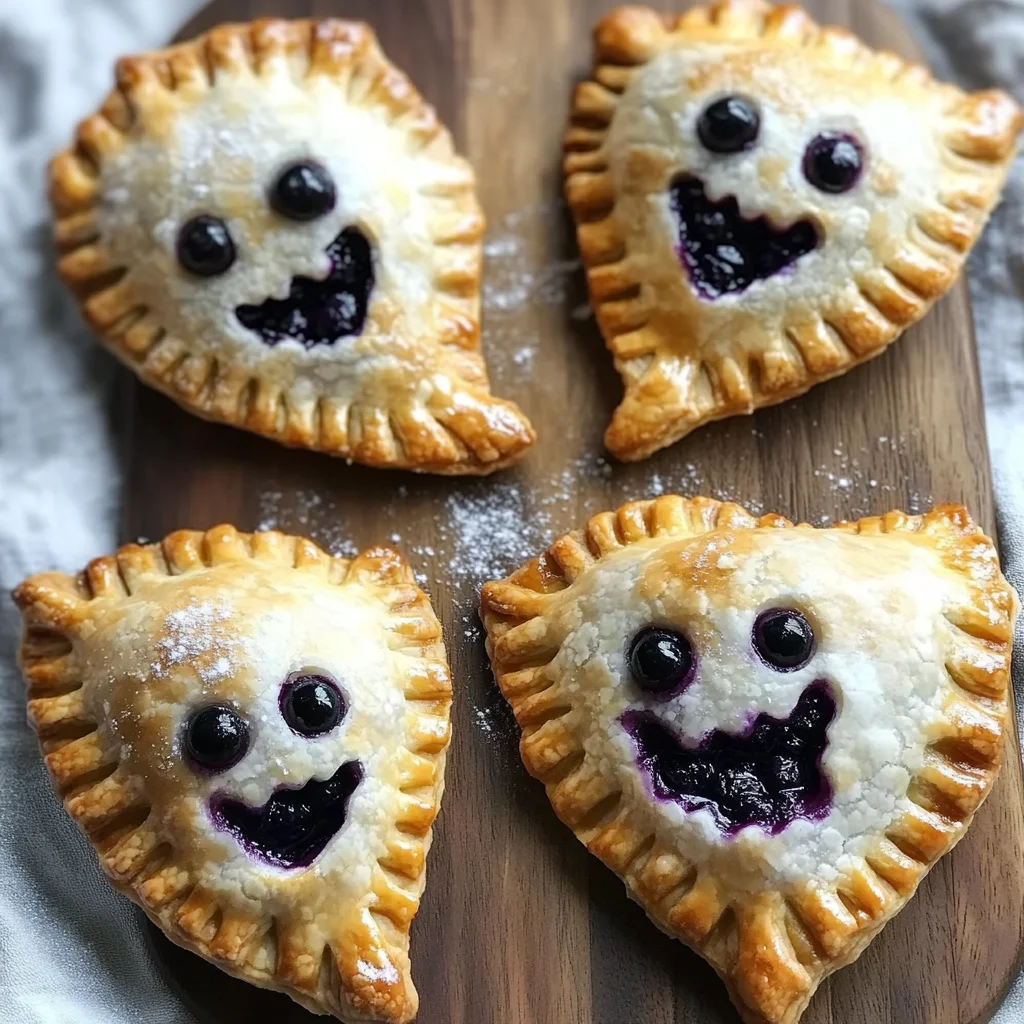 Halloween Blueberry Ghost Hand Pies