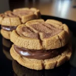 Milk Chocolate Stuffed Jack-O'-Lantern Cookies