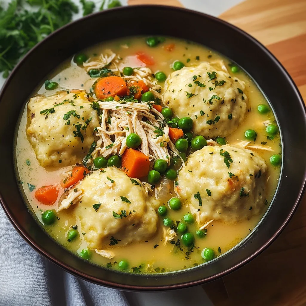One Pot Chicken Dumpling Soup (with refrigerated biscuit dough!)