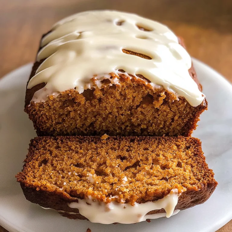 Pumpkin Bread with Cream Cheese Frosting Recipe