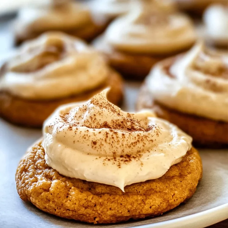 Pumpkin Cookies with Cream Cheese Frosting