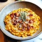 Pumpkin Risotto with Bacon & Parmesan