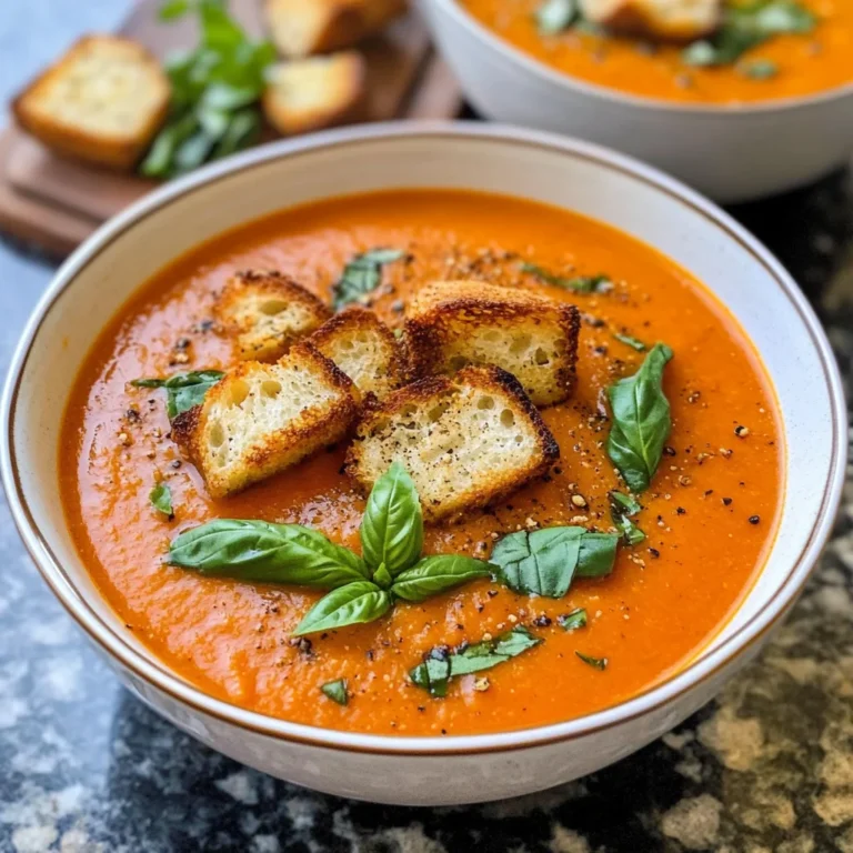 Roasted Tomato Basil Soup