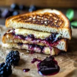 Balsamic Blackberry Brie Grilled Cheese