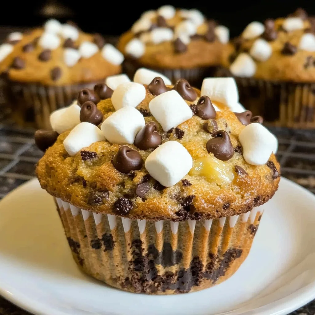 Banana S’mores Muffins