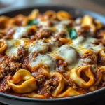 Beefy Tortellini Bake
