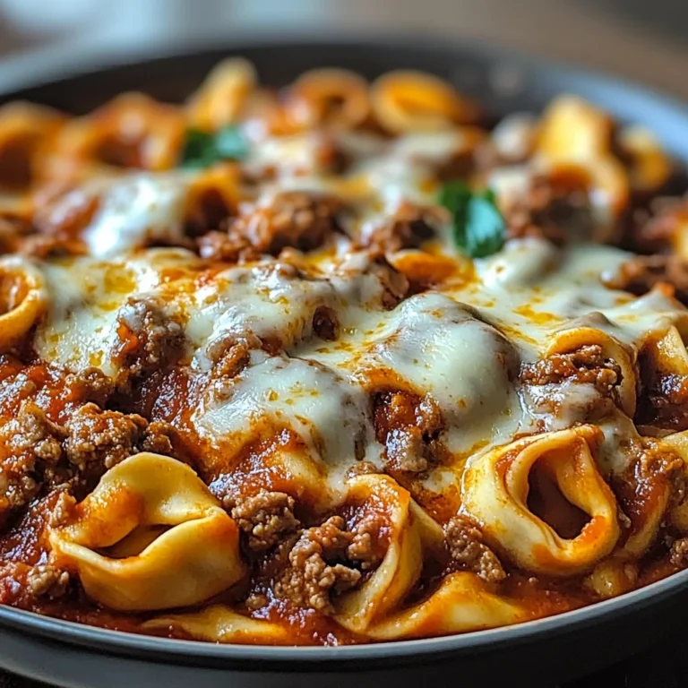 Beefy Tortellini Bake