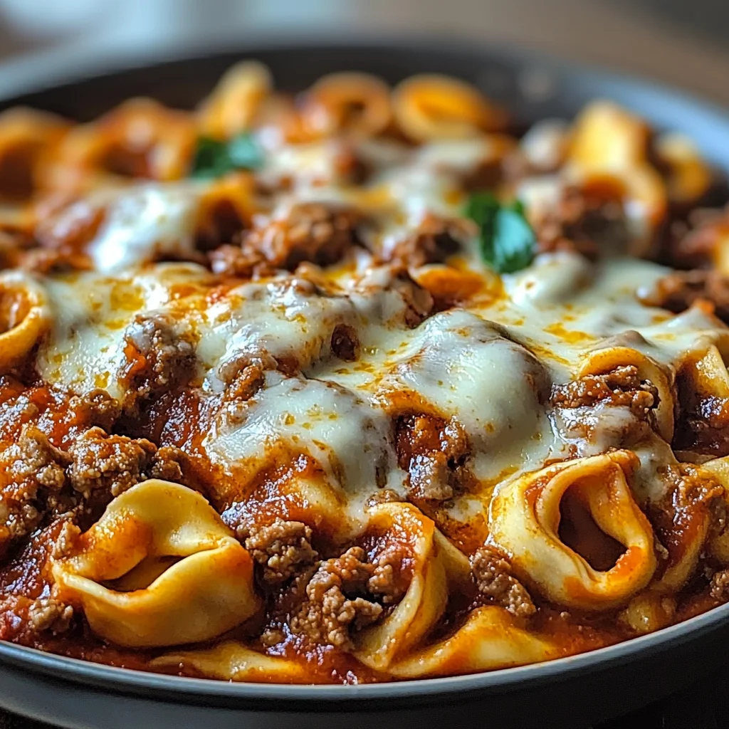 Beefy Tortellini Bake