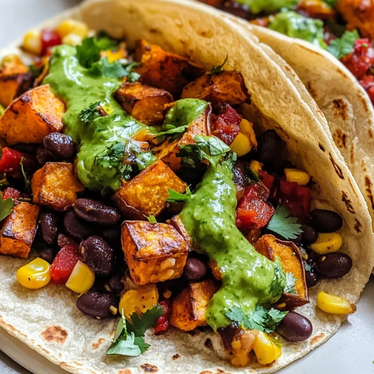 Black Bean Sweet Potato Tacos Recipe