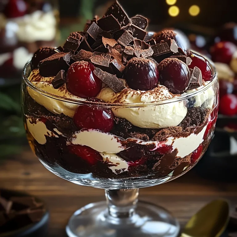 Black Forest Trifle for Christmas
