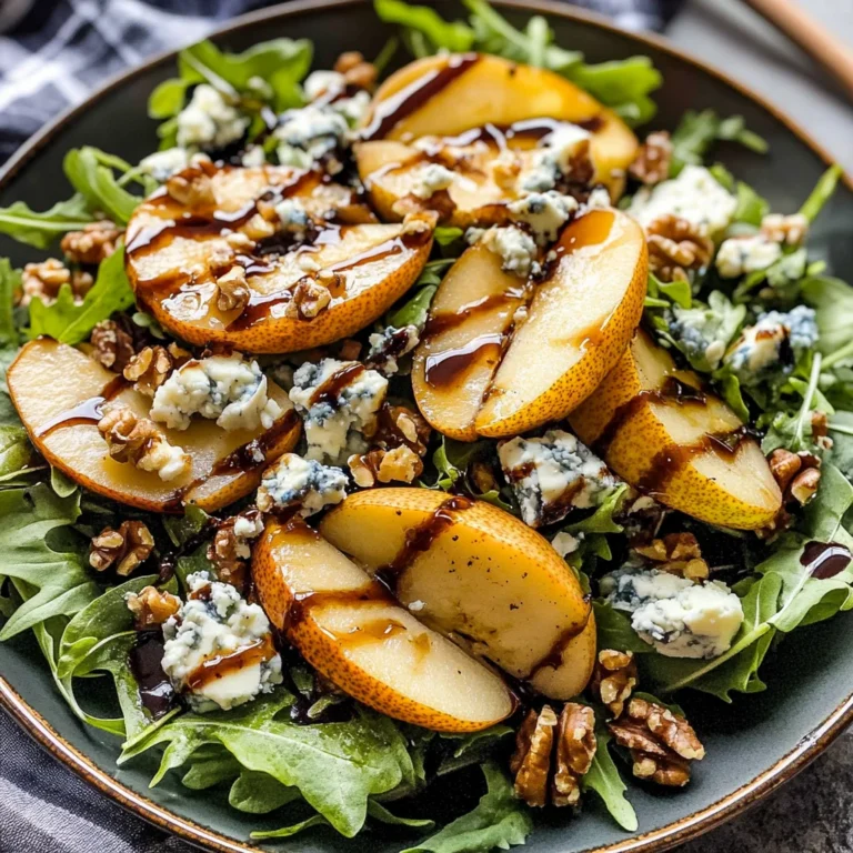 Caramelized Pear and Blue Cheese Salad: A Sweet and Savory Delight