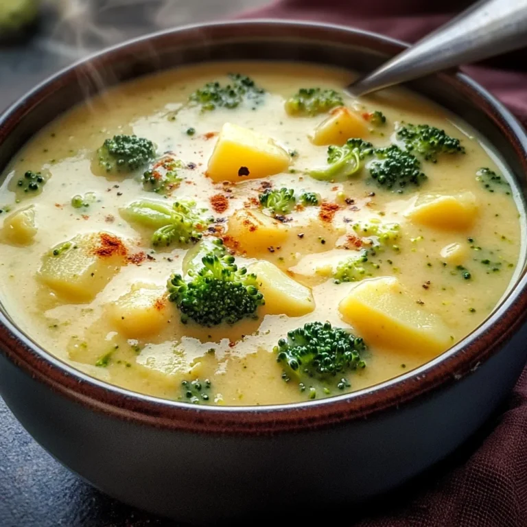 Cheddar Broccoli Potato Soup