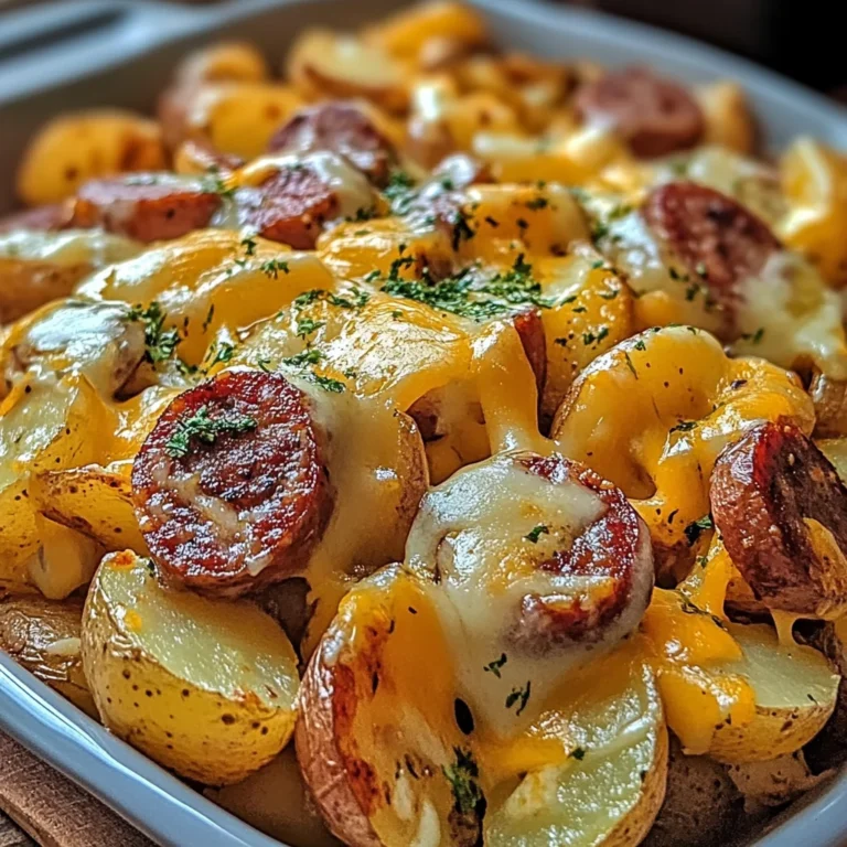 Cheesy Ranch Potatoes and Smoked Sausage