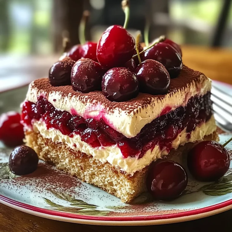Cherry Amaretto Tiramisu Dessert: A Decadent Twist on a Classic Italian Treat