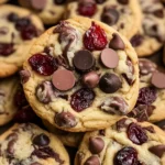 Cherry Chocolate Chip Cookies with Mocha Chips