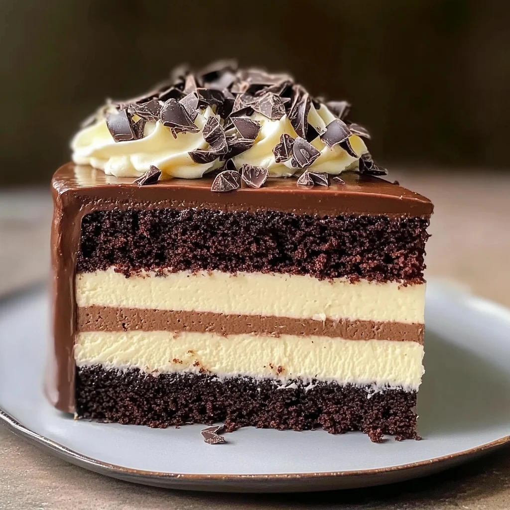 Chocolate Mousse Layer Cake