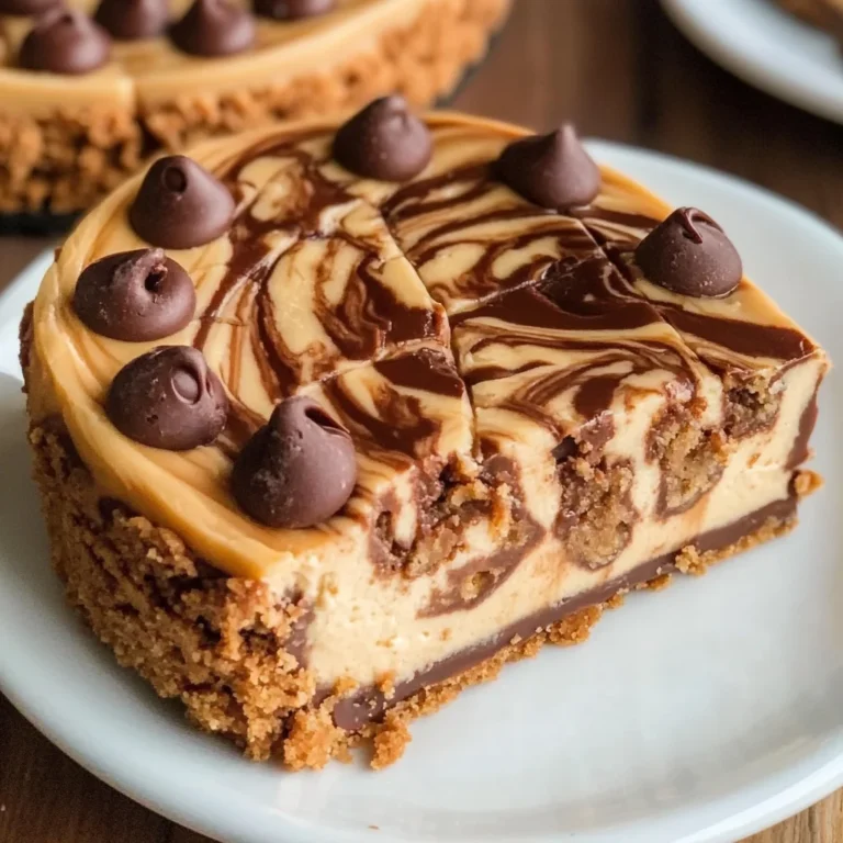 Chocolate Peanut Butter Swirl Cheesecake