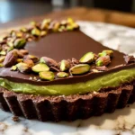 Chocolate Pistachio Ganache Tart Recipe