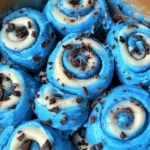 Cookie Monster Cinnamon Rolls Recipe