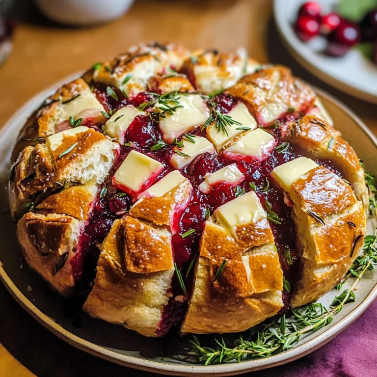 Cranberry Brie Pull-Apart Bread