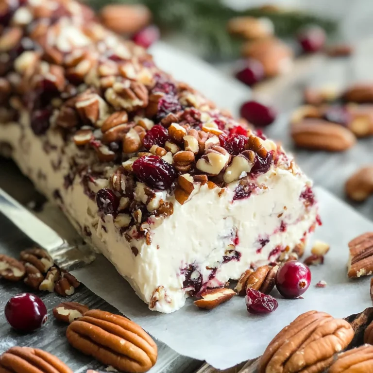 Cranberry Pecan Cheese Log