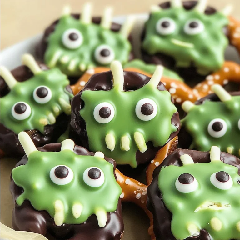 Frankenstein Halloween Pretzels