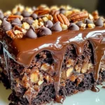 German Chocolate Poke Cake