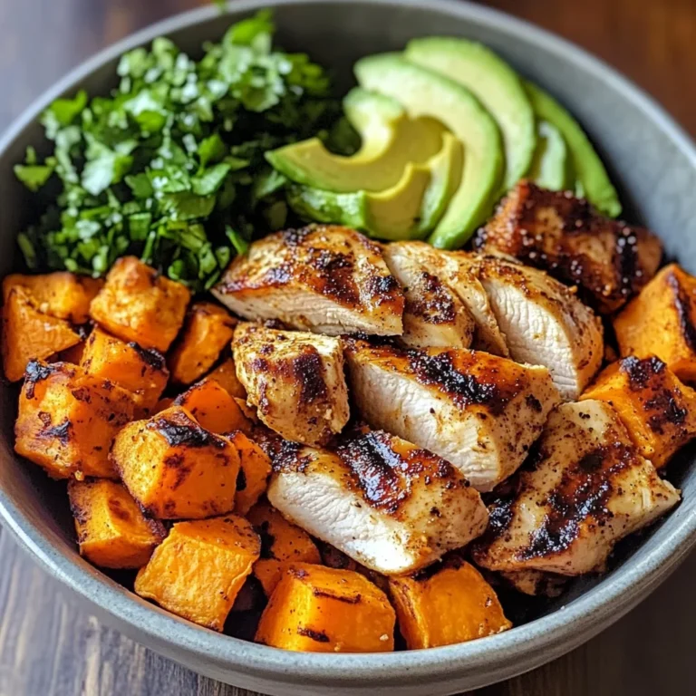 Grilled Chicken & Sweet Potato Bowl