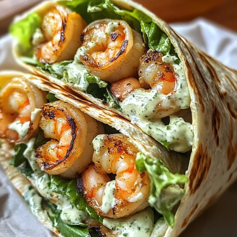 Grilled Shrimp Caesar Wraps
