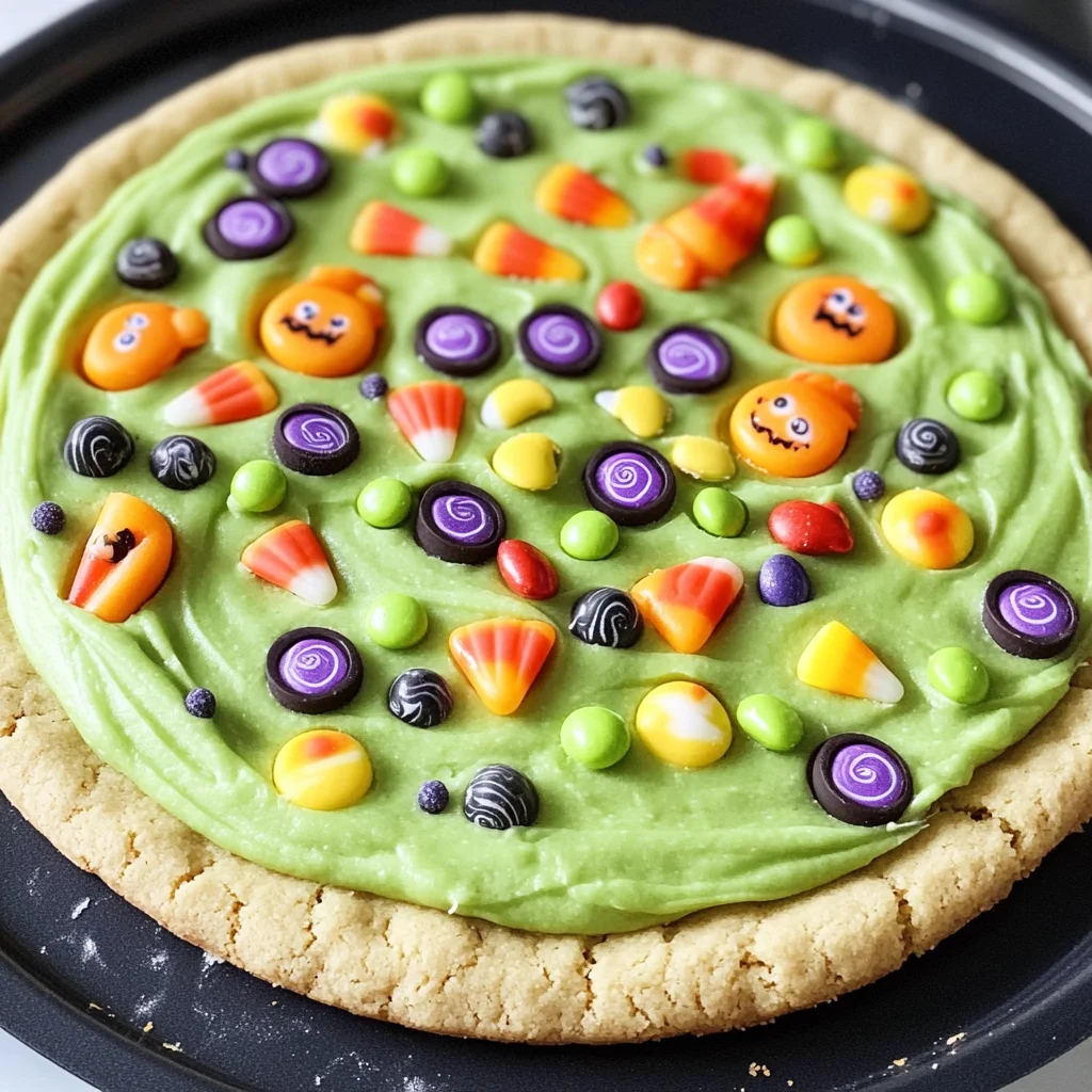 Halloween Cookie Pizza