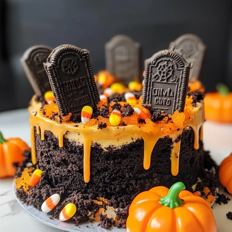 Halloween Graveyard Cake Recipe