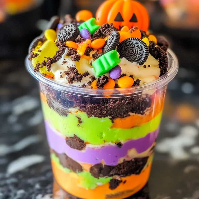 Halloween Pudding Cups