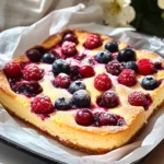 Healthy Berry Cottage Cheese Clafoutis