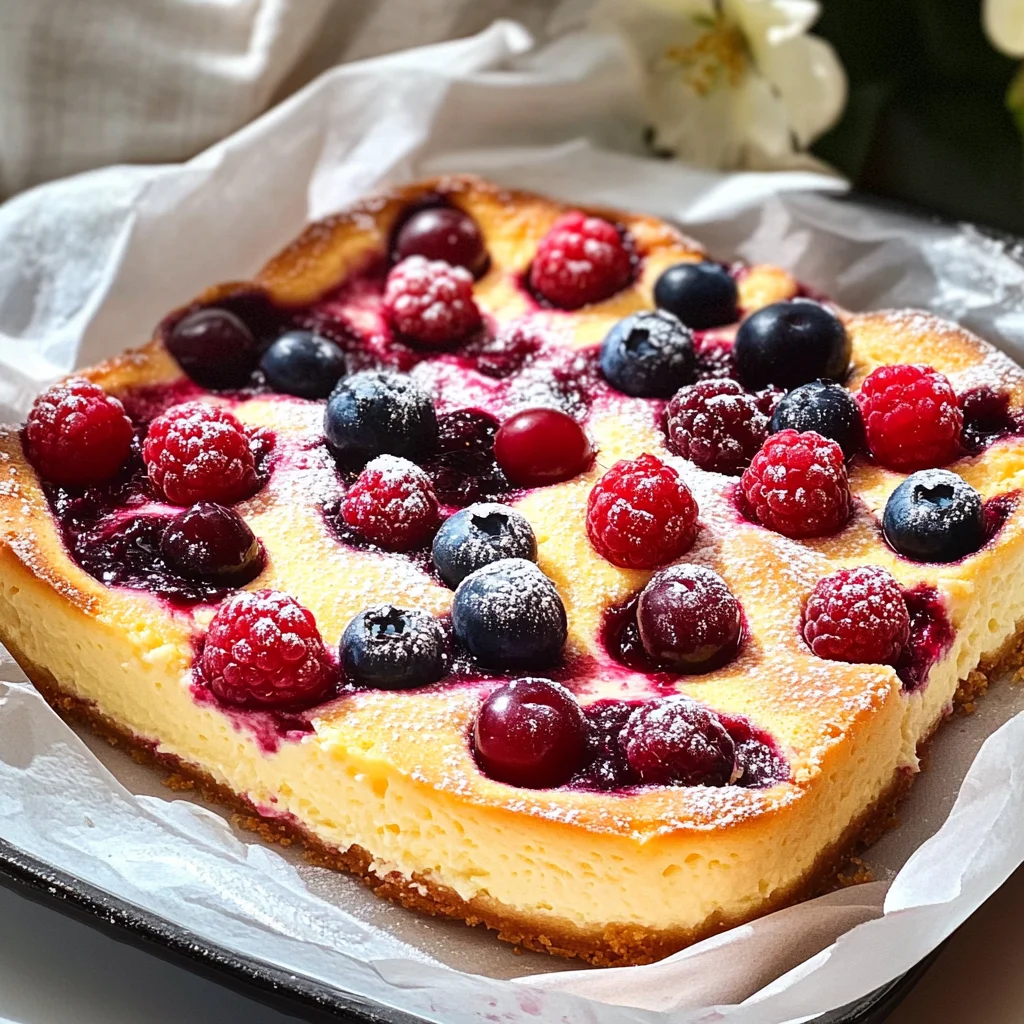 Healthy Berry Cottage Cheese Clafoutis
