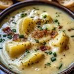 Hearty Cheddar Garlic Herb Potato Soup Recipe