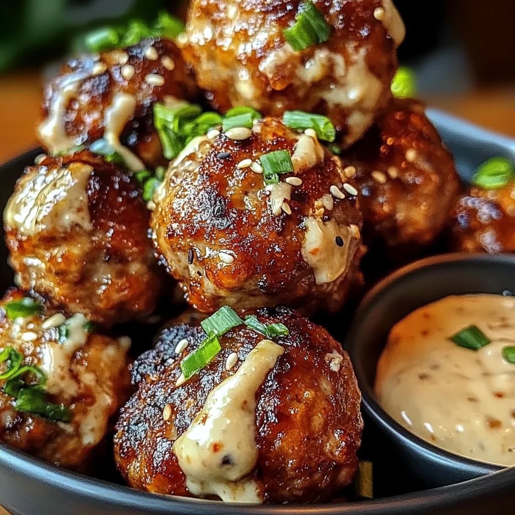 Korean BBQ Meatballs with Spicy Mayo Dip: An Incredible 7-Step Recipe