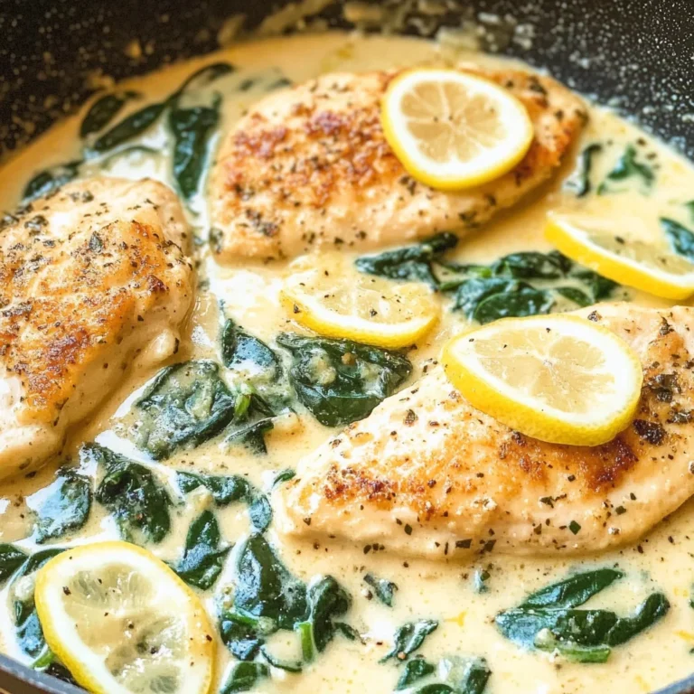 Lemon Parmesan Spinach Chicken