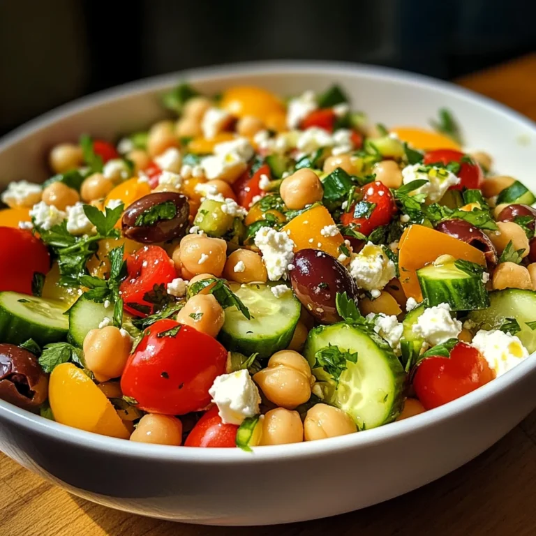 Mediterranean Chickpea Salad with Lemon Vinaigrette: The Best Summer Dish