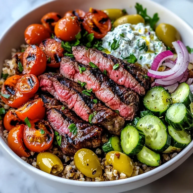 Mediterranean Steak Bowl Recipe