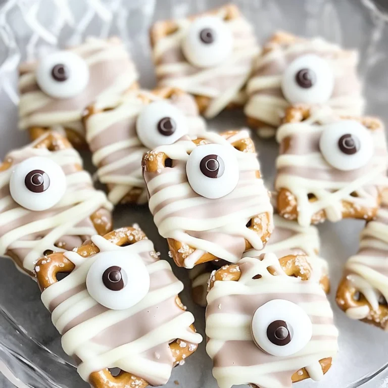 Mummy Pretzel Bites