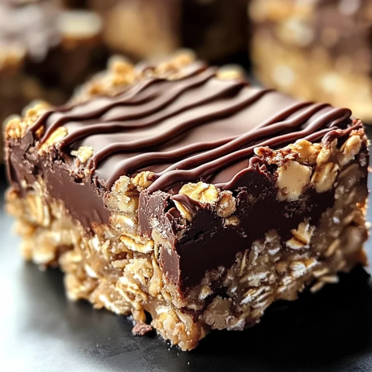 No Bake Chocolate Oatmeal Bars
