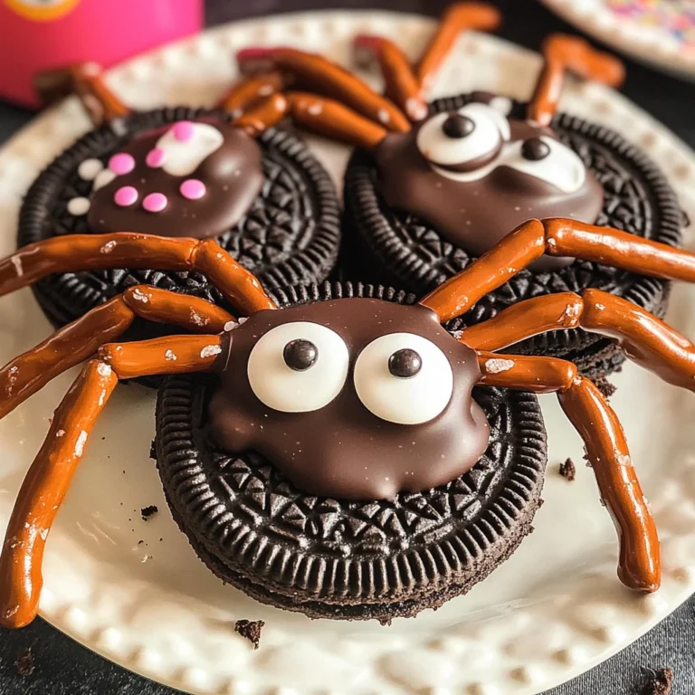 No Bake Oreo Spider Cookies