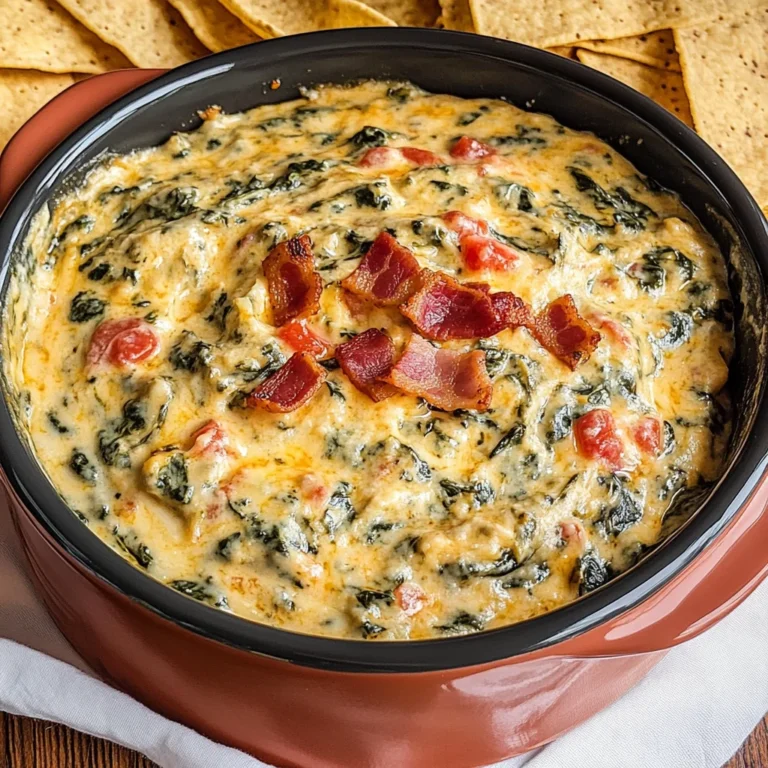 Slow Cooker Queso Spinach Dip