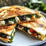 Spinach and Feta Quesadillas